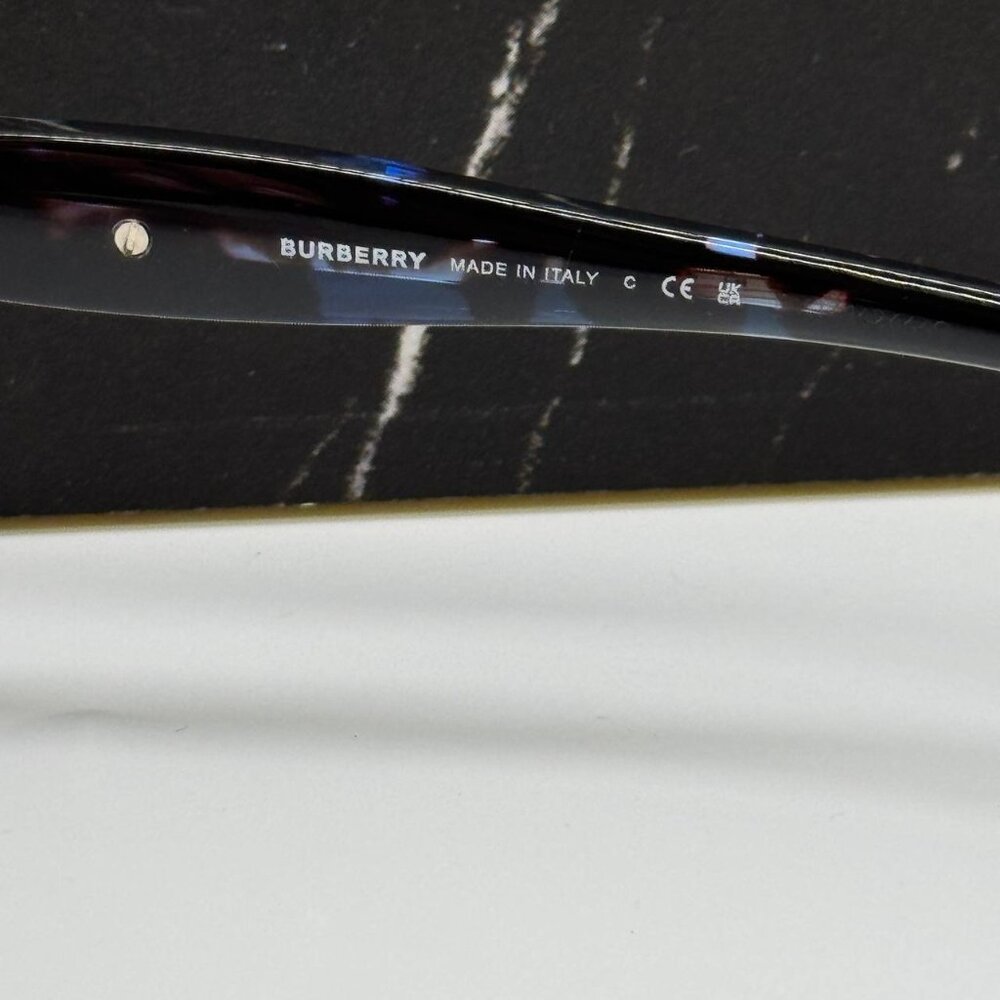 NEW BURBERRY BE3160 1005/73 SILVER BLACK UNISEX SUNGLASSES BURBERRY BE3160 10057 - Picture 11 of 12